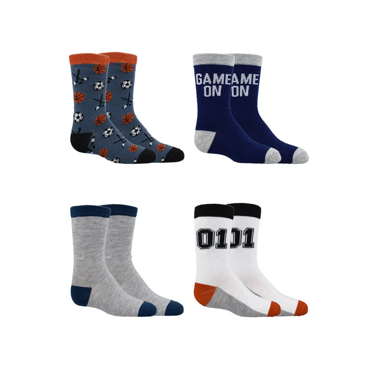 Discount Densley & Co 6 Pairs Of Socks For Kids Size 4-6 Boys Accessories
