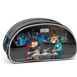 New Louis Garneau Video Games 2 Compartments Pencil Case Backpacks